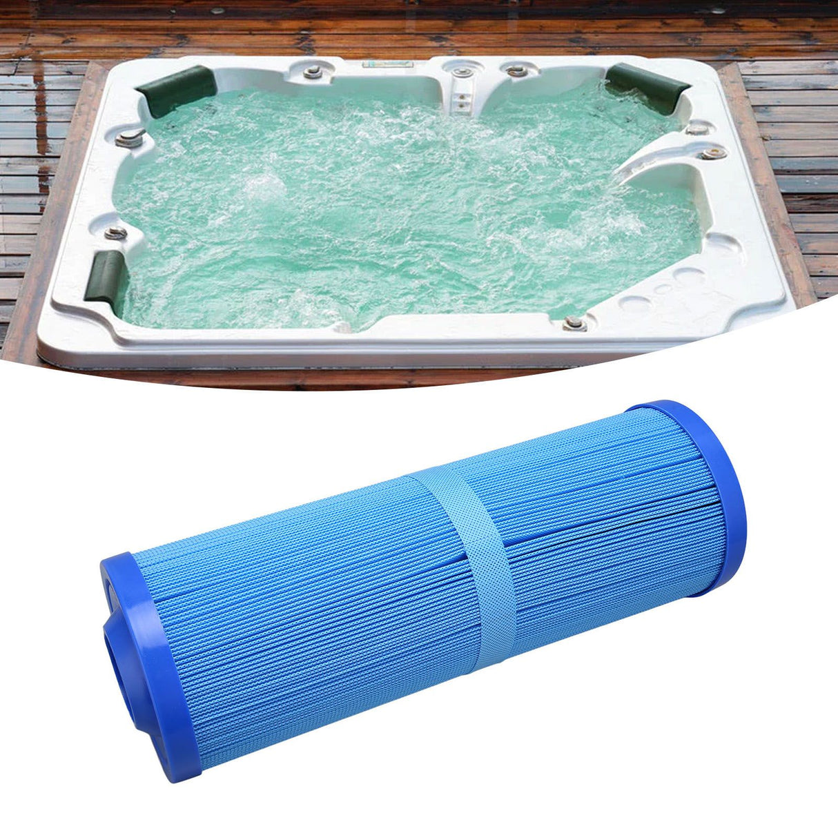 Swimming Pool Filter PP Children's SPA Filter Element Replacement for PWW50L Blue