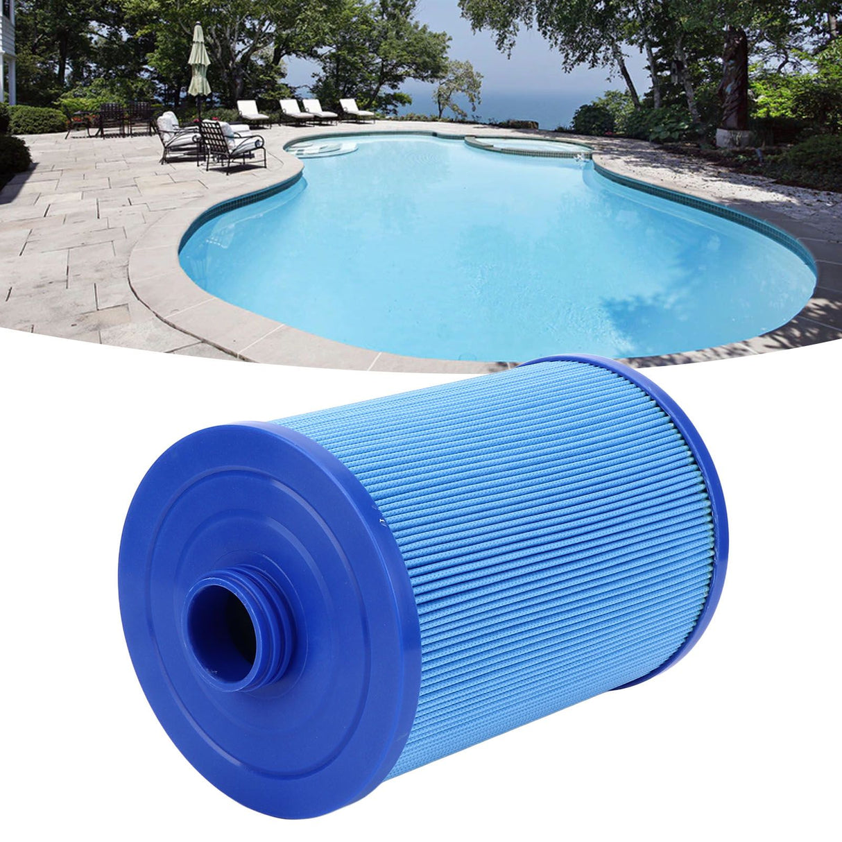 Male Thread G1 1/2 Pool Filter PP Children's SPA Filter Element Replacement for Pleatco PWW50L