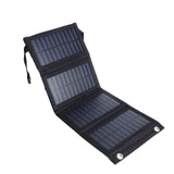 Solar Panel Charger 20W 5.5V Foldable Portable Strong Power Output Solar Charger for Charging Mobile Phones Outdoors MP04B - Top-Down View