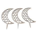 3 Pcs Vines Climbing Support Unique Design Composite Wood 30cm Flower Climbing Rack for Plant Modeling Moon Style