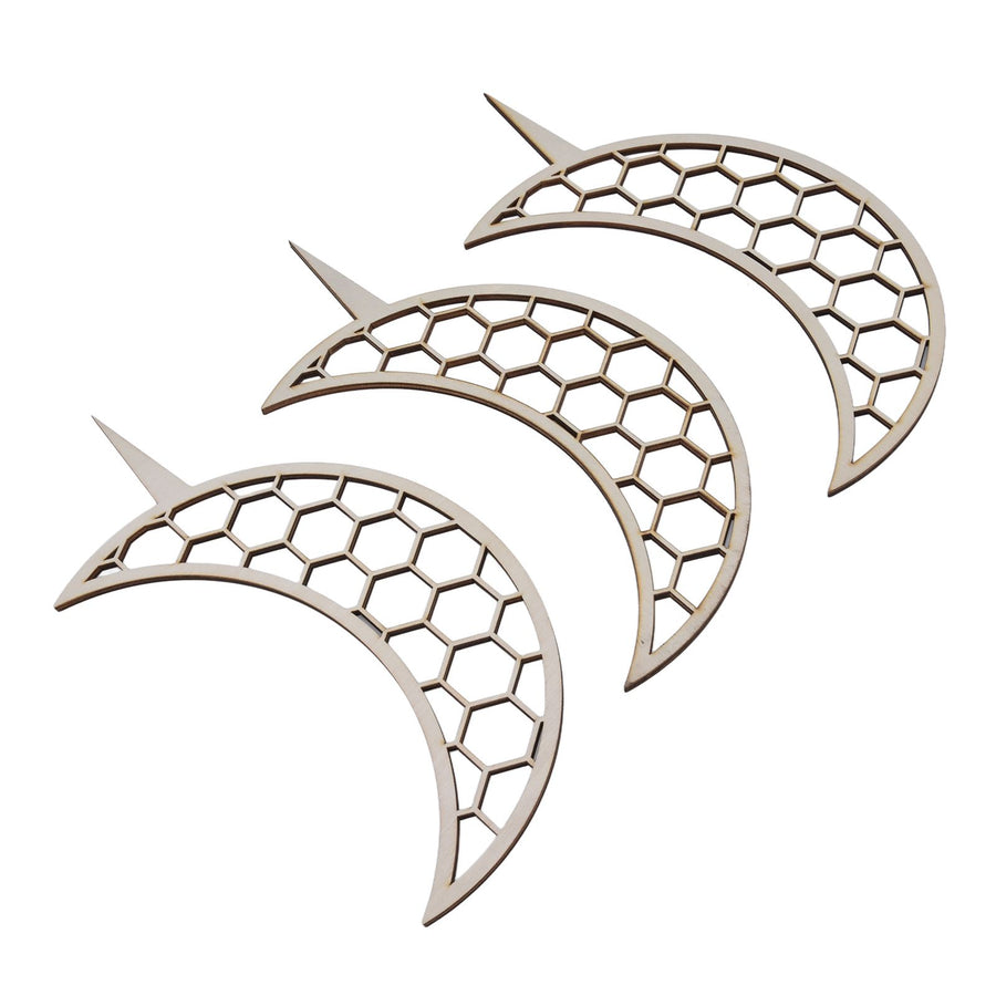 3 Pcs Vines Climbing Support Unique Design Composite Wood 30cm Flower Climbing Rack for Plant Modeling Moon Style
