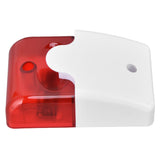 Mini Strobe Siren Wired Alarm Strobe Flashing Light Horn Flash Sound Siren for Home Security Alarm System DC12V