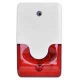 Mini Strobe Siren Wired Alarm Strobe Flashing Light Horn Flash Sound Siren for Home Security Alarm System DC12V - Side View