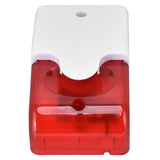 Mini Strobe Siren Wired Alarm Strobe Flashing Light Horn Flash Sound Siren for Home Security Alarm System DC12V