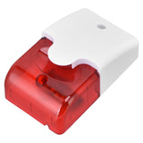 Mini Strobe Siren Wired Alarm Strobe Flashing Light Horn Flash Sound Siren for Home Security Alarm System DC12V - 45-Degree Angle
