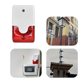 Mini Strobe Siren Wired Alarm Strobe Flashing Light Horn Flash Sound Siren for Home Security Alarm System DC12V