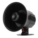 15W High Decibel Siren Horn Wired Garden Burglar Alarm Horn Alarm System Siren DC6‑12V
