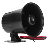 15W High Decibel Siren Horn Wired Garden Burglar Alarm Horn Alarm System Siren DC6‑12V - Rear View