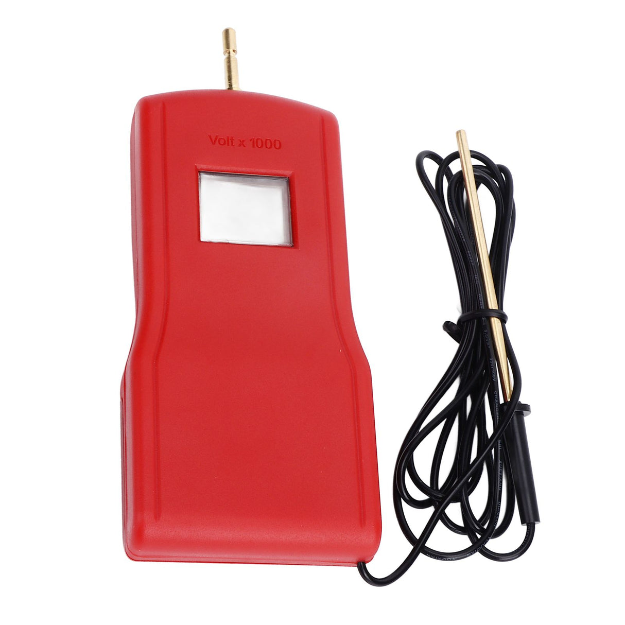 15KV LCD Electric Fence Voltage Tester Portable Electric Fence Digital Voltmeter for Farm Garden MLD‑004BR Red Red