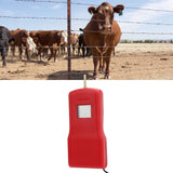 15KV LCD Electric Fence Voltage Tester Portable Electric Fence Digital Voltmeter for Farm Garden MLD‑004BR Red Red