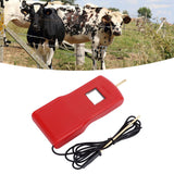 15KV LCD Electric Fence Voltage Tester Portable Electric Fence Digital Voltmeter for Farm Garden MLD‑004BR Red Red - Extra Image