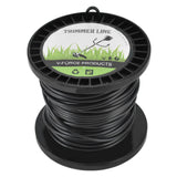 Round String Trimmer Line for Husqvarna 3.3mm Black High Cutting Efficiency Trimmer Line for Most Lawn Mowers Farm 30m