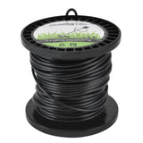 Round String Trimmer Line for Husqvarna 3.3mm Black High Cutting Efficiency Trimmer Line for Most Lawn Mowers Farm 30m - Front View