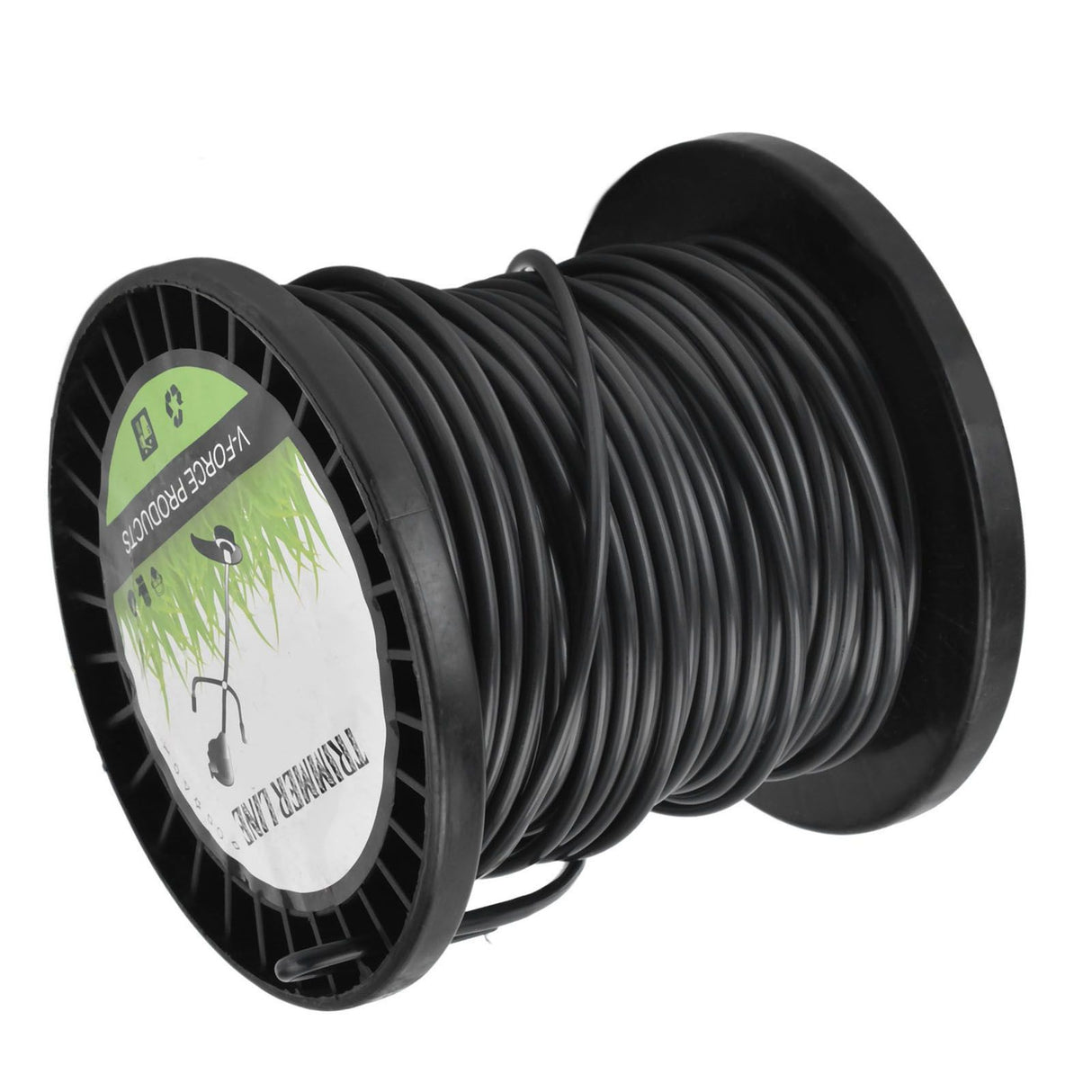 Round String Trimmer Line for Husqvarna 3.3mm Black High Cutting Efficiency Trimmer Line for Most Lawn Mowers Farm 30m