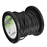 Round String Trimmer Line for Husqvarna 3.3mm Black High Cutting Efficiency Trimmer Line for Most Lawn Mowers Farm 30m - Extra Image