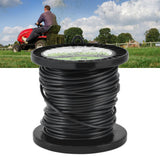 Round String Trimmer Line for Husqvarna 3.3mm Black High Cutting Efficiency Trimmer Line for Most Lawn Mowers Farm 30m