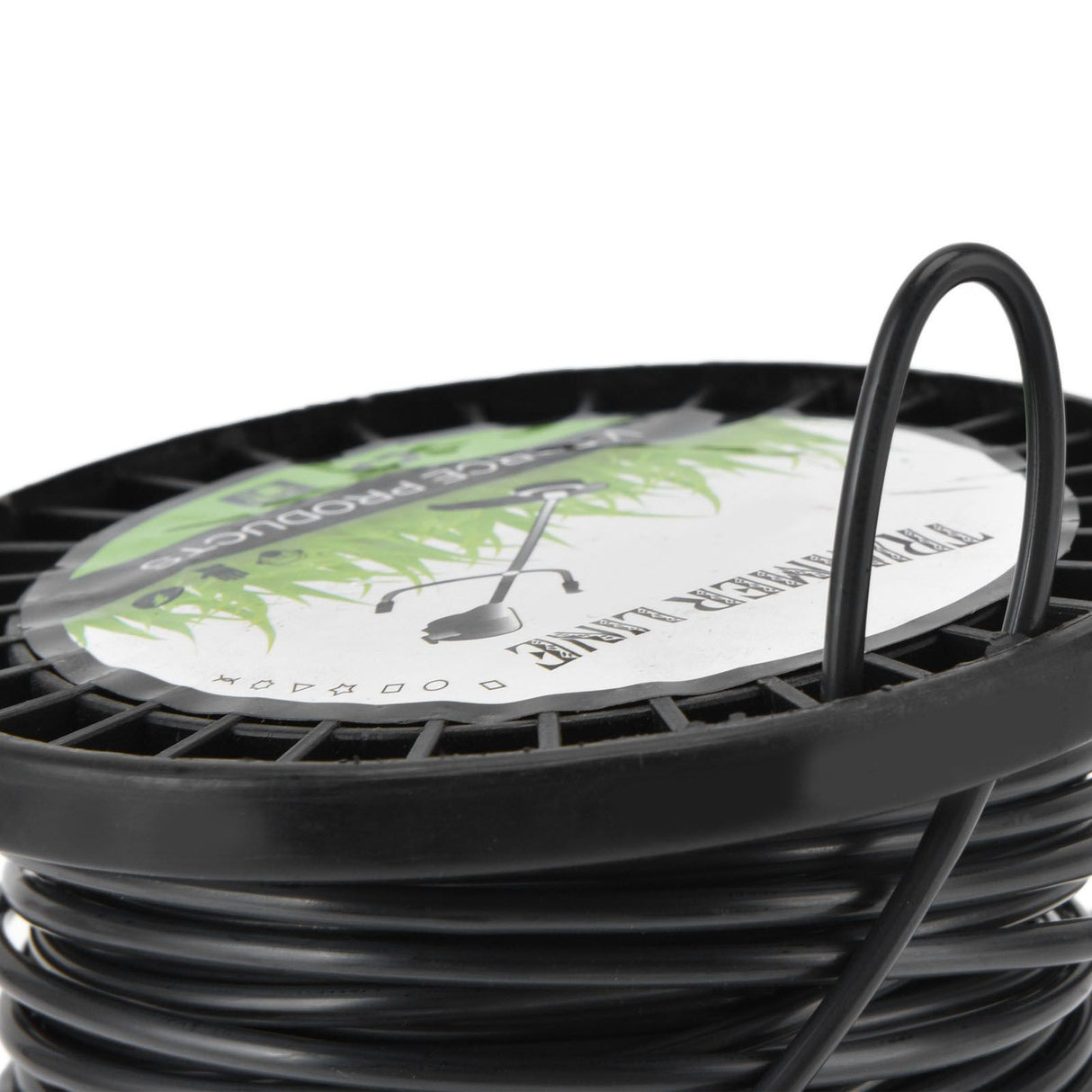Round String Trimmer Line for Husqvarna 3.3mm Black High Cutting Efficiency Trimmer Line for Most Lawn Mowers Farm 30m