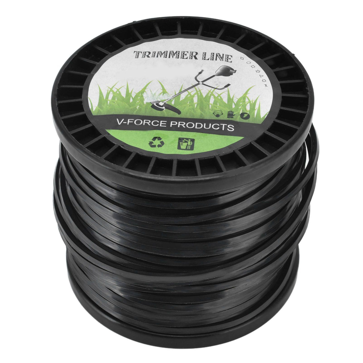 Round String Trimmer Line for Husqvarna 3.3mm Black High Cutting Efficiency Trimmer Line for Most Lawn Mowers Farm 50m
