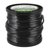 Round String Trimmer Line for Husqvarna 3.3mm Black High Cutting Efficiency Trimmer Line for Most Lawn Mowers Farm 50m - Front View