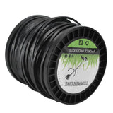 Round String Trimmer Line for Husqvarna 3.3mm Black High Cutting Efficiency Trimmer Line for Most Lawn Mowers Farm 50m