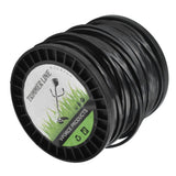 Round String Trimmer Line for Husqvarna 3.3mm Black High Cutting Efficiency Trimmer Line for Most Lawn Mowers Farm 50m - Low Angle