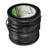 Round String Trimmer Line for Husqvarna 3.3mm Black High Cutting Efficiency Trimmer Line for Most Lawn Mowers Farm 50m