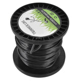 3.3mm String Trimmer Line High Cutting Efficiency Low Noise Quadrate Black Trimmer Line for Most Lawn Mowers Farm 30m - Side View