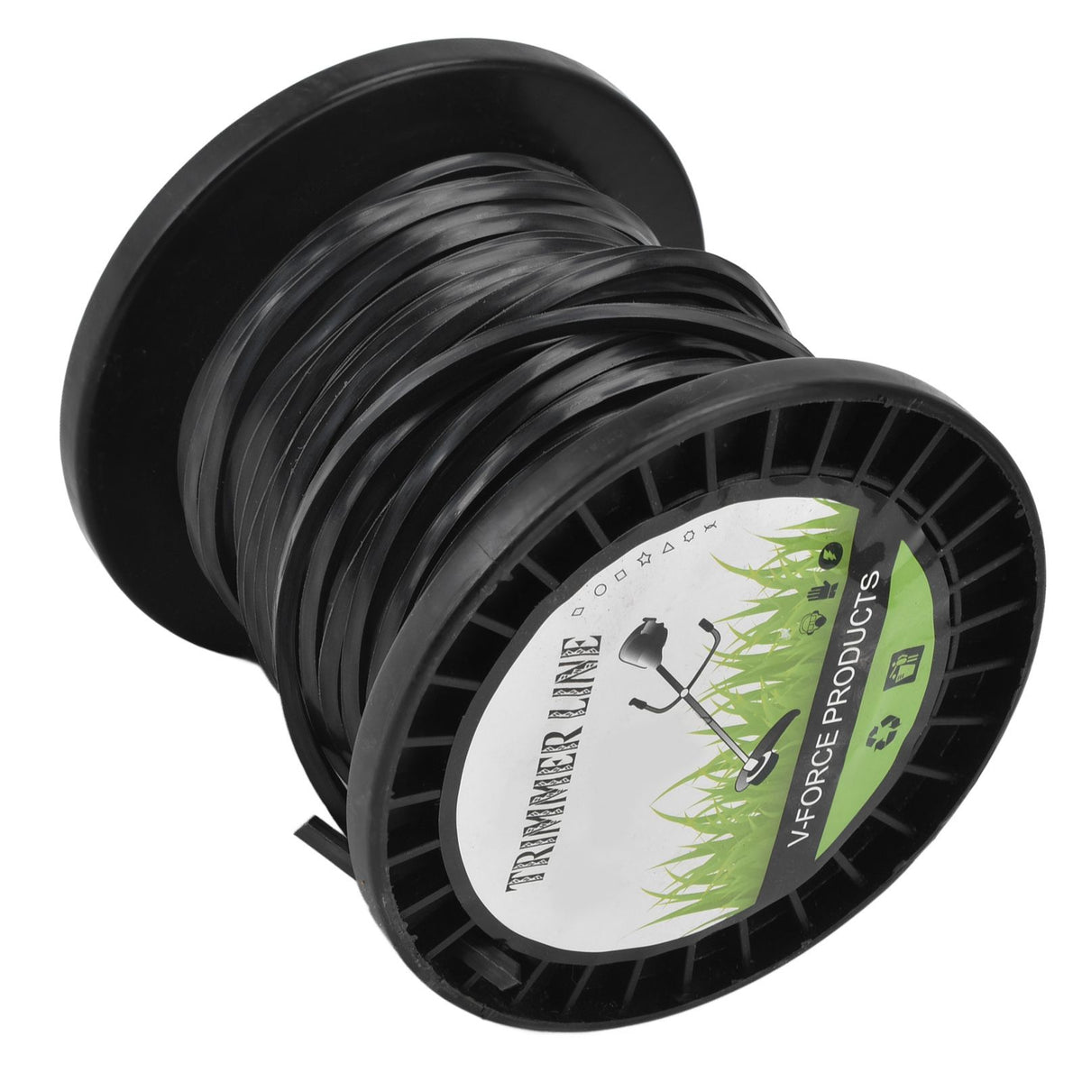 3.3mm String Trimmer Line High Cutting Efficiency Low Noise Quadrate Black Trimmer Line for Most Lawn Mowers Farm 30m