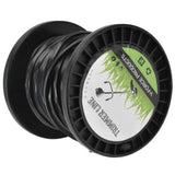 3.3mm String Trimmer Line High Cutting Efficiency Low Noise Quadrate Black Trimmer Line for Most Lawn Mowers Farm 30m