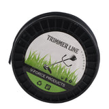 3.3mm String Trimmer Line High Cutting Efficiency Low Noise Quadrate Black Trimmer Line for Most Lawn Mowers Farm 50m - Front View