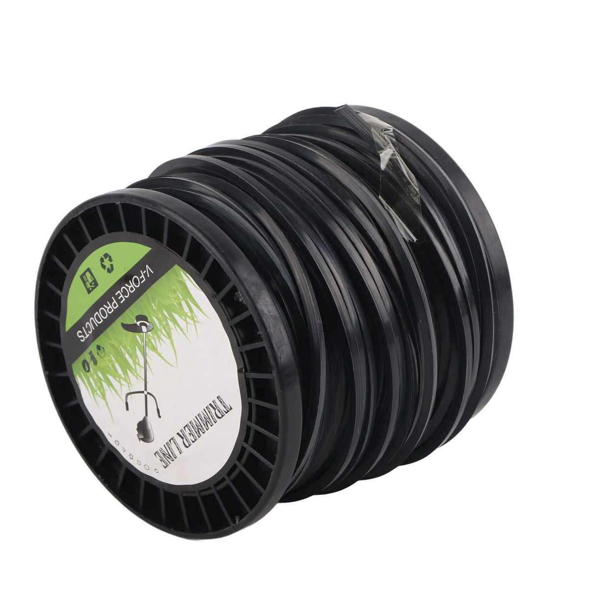 3.3mm String Trimmer Line High Cutting Efficiency Low Noise Quadrate Black Trimmer Line for Most Lawn Mowers Farm 50m