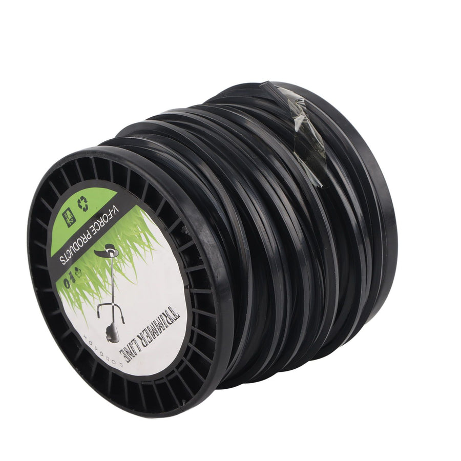 3.3mm String Trimmer Line High Cutting Efficiency Low Noise Quadrate Black Trimmer Line for Most Lawn Mowers Farm 50m