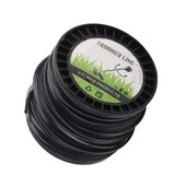 3.3mm String Trimmer Line High Cutting Efficiency Low Noise Quadrate Black Trimmer Line for Most Lawn Mowers Farm 50m