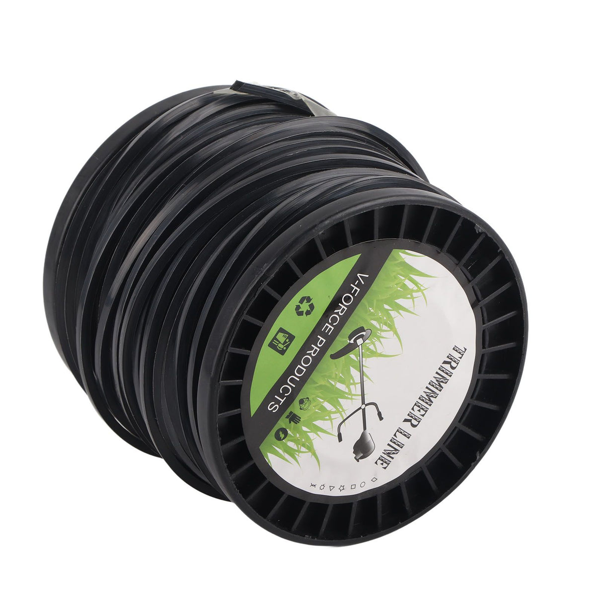 3.3mm String Trimmer Line High Cutting Efficiency Low Noise Quadrate Black Trimmer Line for Most Lawn Mowers Farm 50m