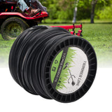 3.3mm String Trimmer Line High Cutting Efficiency Low Noise Quadrate Black Trimmer Line for Most Lawn Mowers Farm 50m