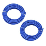 2PCS 4mm String Trimmer Line Nylon Round Trimmer Line Blue Lawn Mower Accessories for Husqvarna 5m / 16.4ft - Front View