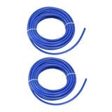 2PCS 4mm String Trimmer Line Nylon Round Trimmer Line Blue Lawn Mower Accessories for Husqvarna 5m / 16.4ft - Low Angle