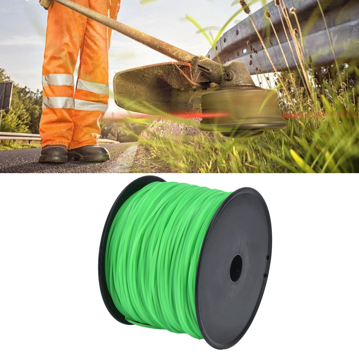 2.0mm 372 Meters Trimmer Line Lawn Mower String Cord Green String Trimmer Line for Husqvarna