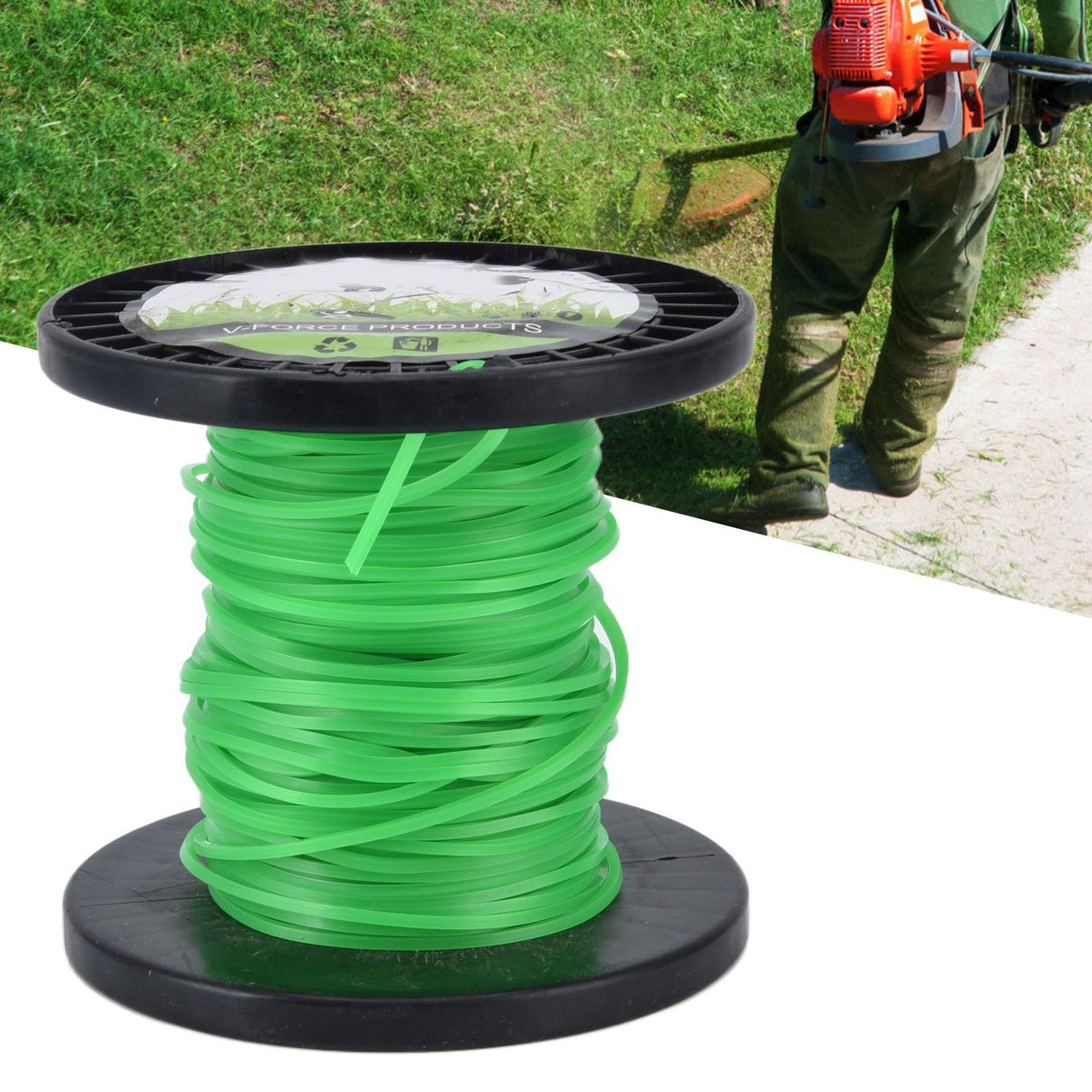 String Trimmer Line String Trimmer Line 2.0mm Trimmer Line for String Trimmer Weed Trimmer Green 30m / 98.4ft