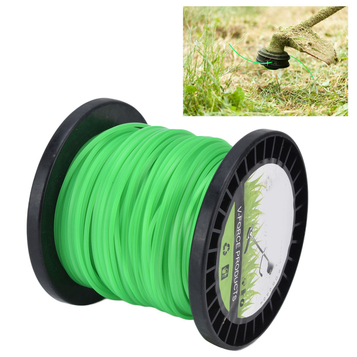 String Trimmer Line String Trimmer Line 2.0mm Trimmer Line for String Trimmer Weed Trimmer Green 100m / 328.1ft