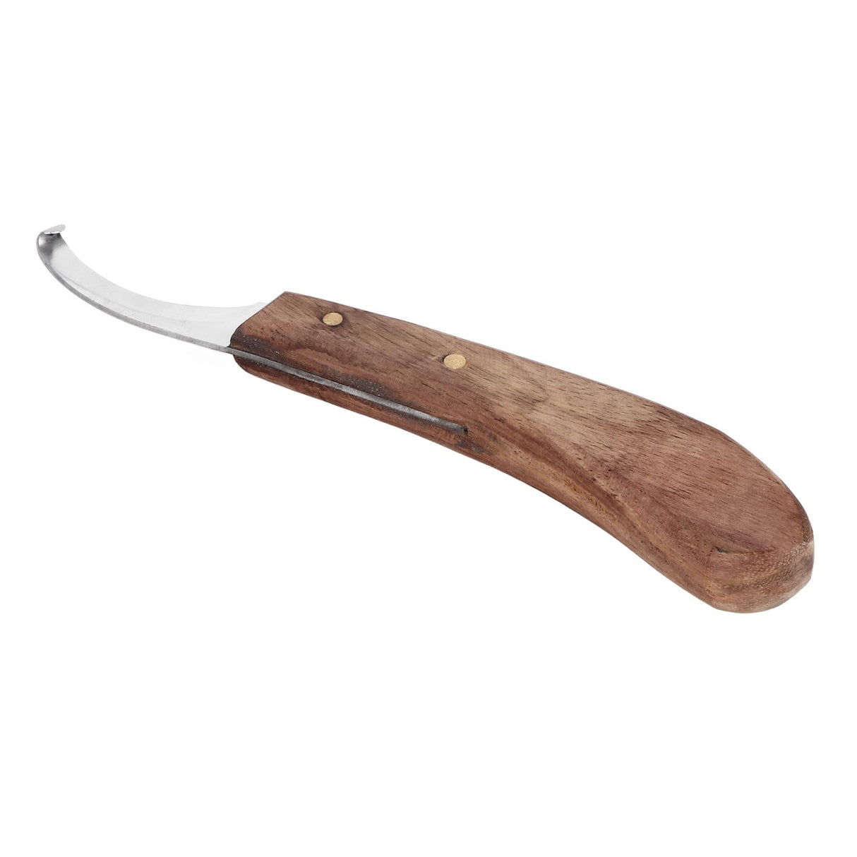 Horse Hoof Knife Curved Fine Carbon Steel Blade Ergonomic Left Hand Hoof Trimmer for Farm