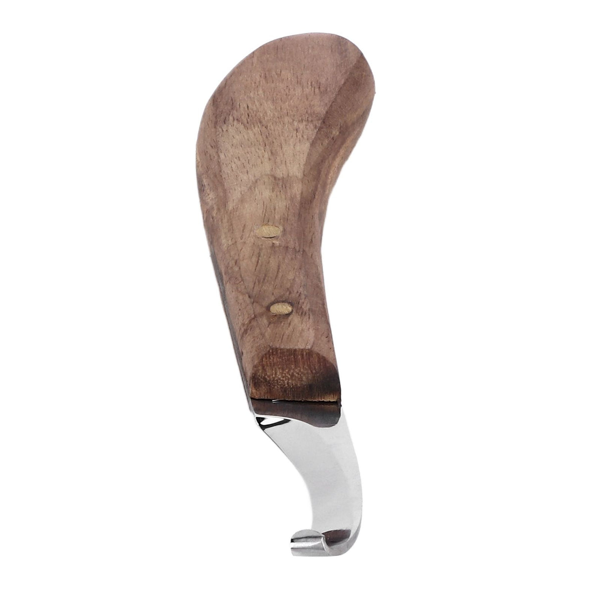 Horse Hoof Knife Curved Fine Carbon Steel Blade Ergonomic Left Hand Hoof Trimmer for Farm