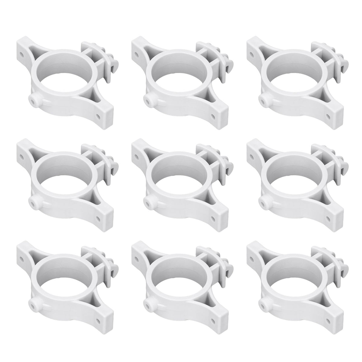 50pcs Electric Fence Insulators Pulse Electric Fence Terminal Rod Insulators with 3.2cm Hole for Farm Gray