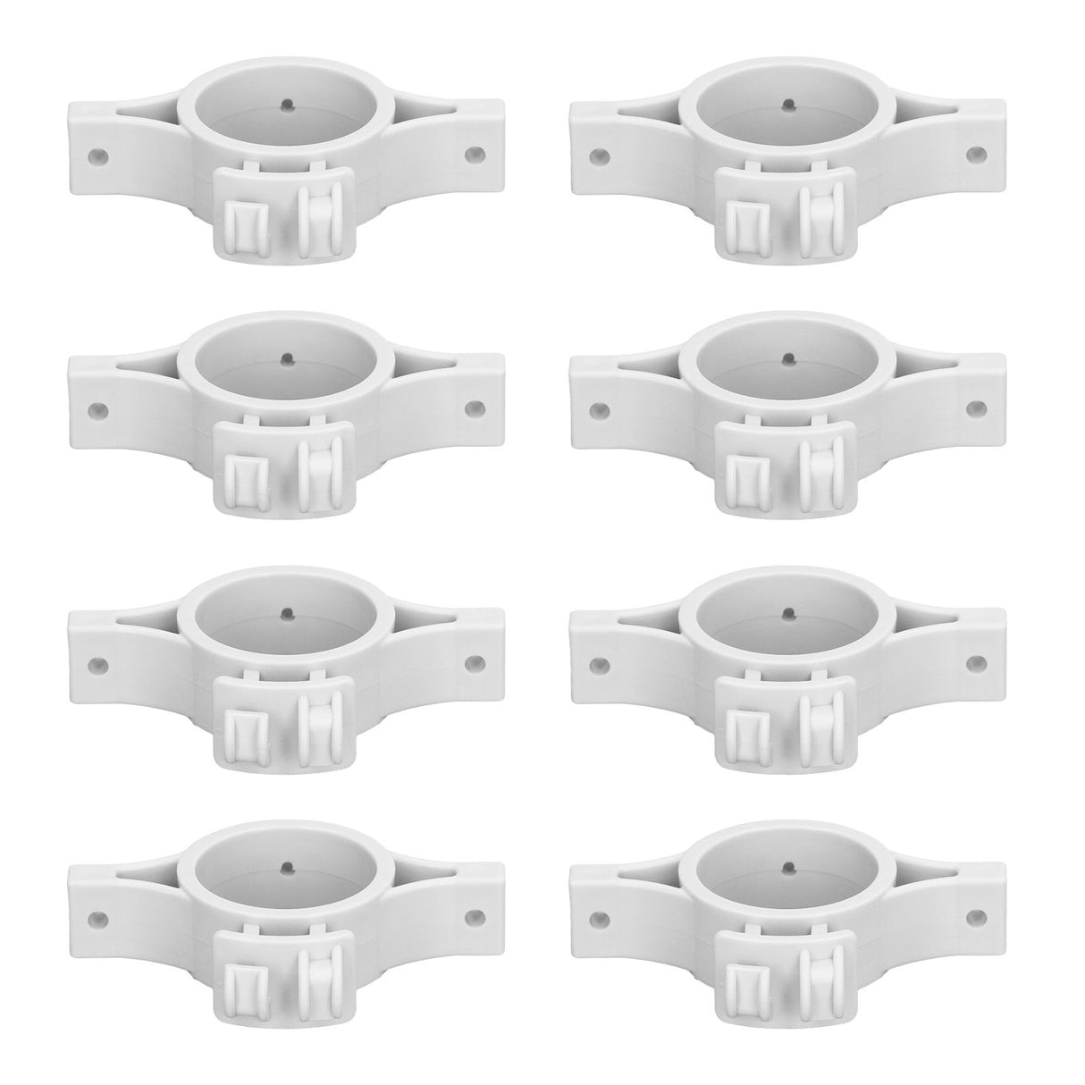 50pcs Electric Fence Insulators Pulse Electric Fence Terminal Rod Insulators with 3.2cm Hole for Farm Gray