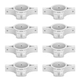 50pcs Electric Fence Insulators Pulse Electric Fence Terminal Rod Insulators with 3.2cm Hole for Farm Gray - Side View