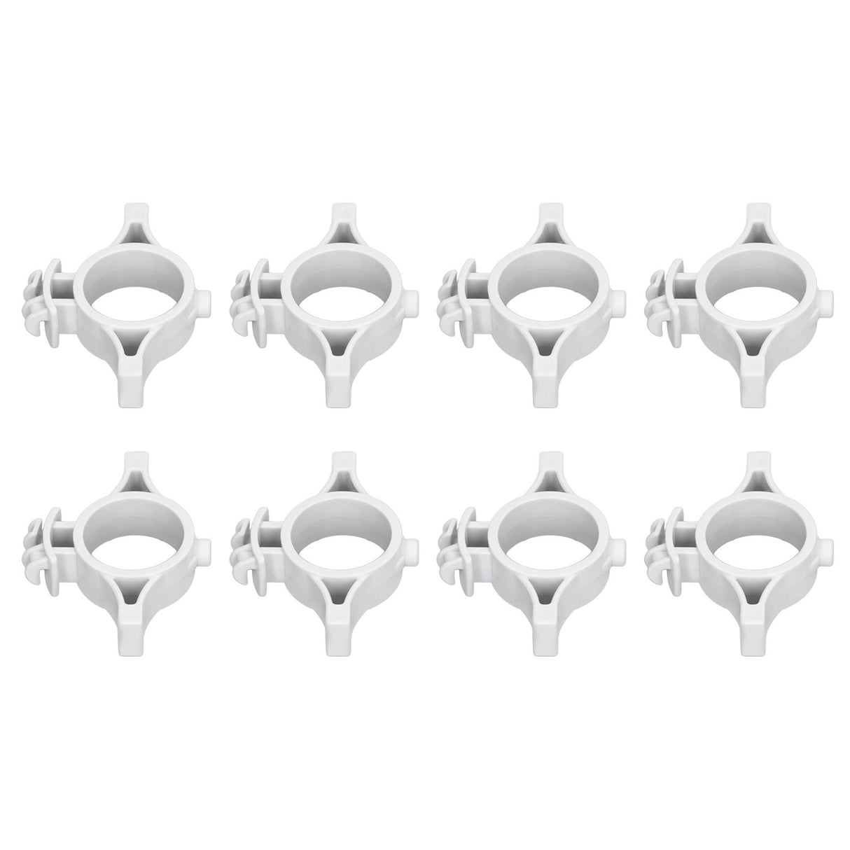 50pcs Electric Fence Insulators Pulse Electric Fence Terminal Rod Insulators with 3.2cm Hole for Farm Gray