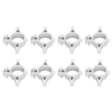 50pcs Electric Fence Insulators Pulse Electric Fence Terminal Rod Insulators with 3.2cm Hole for Farm Gray - 45-Degree Angle