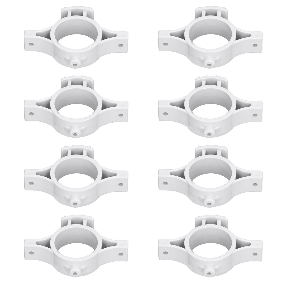 50pcs Electric Fence Insulators Pulse Electric Fence Terminal Rod Insulators with 3.2cm Hole for Farm Gray
