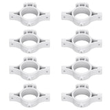 50pcs Electric Fence Insulators Pulse Electric Fence Terminal Rod Insulators with 3.2cm Hole for Farm Gray - Rear View