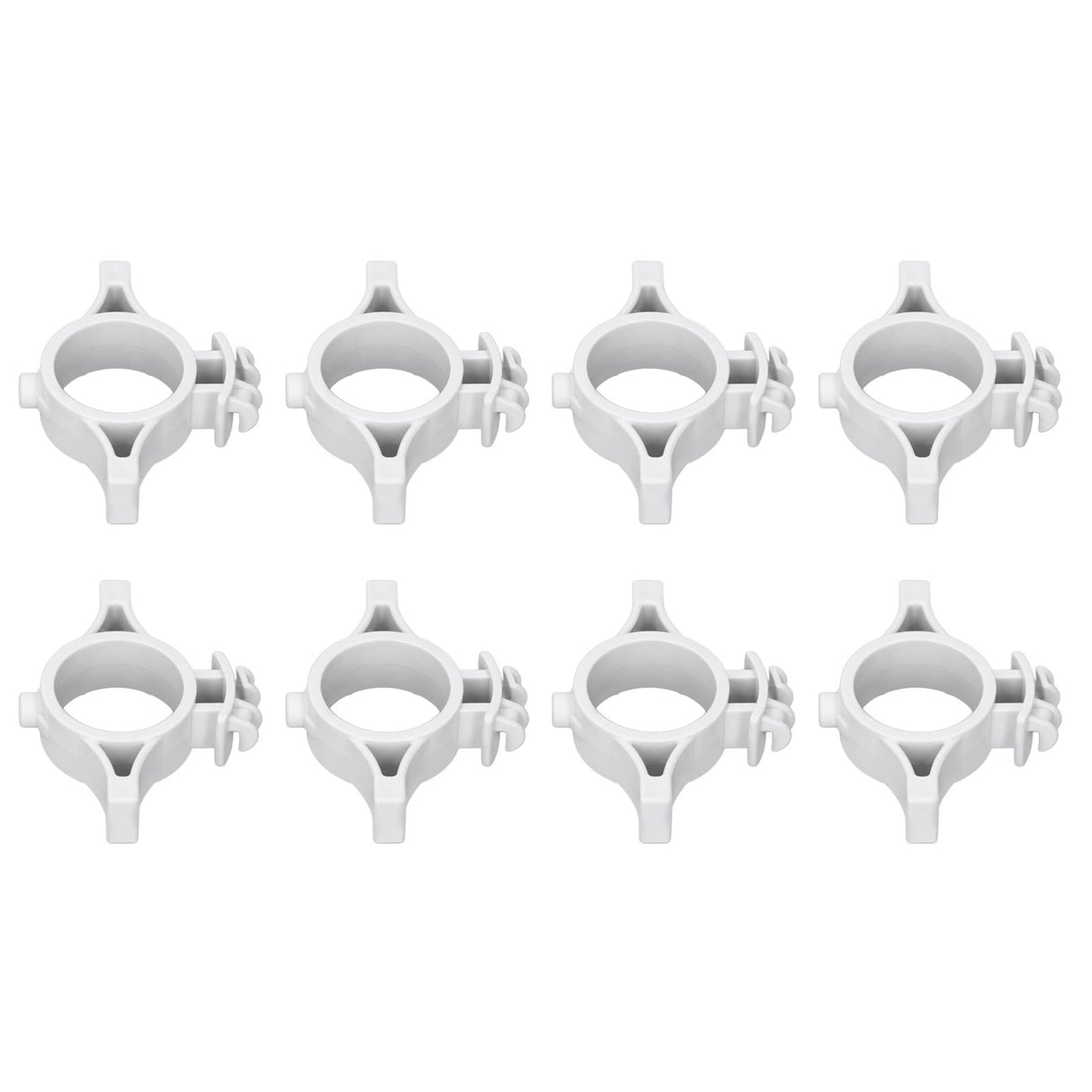 50pcs Electric Fence Insulators Pulse Electric Fence Terminal Rod Insulators with 3.2cm Hole for Farm Gray
